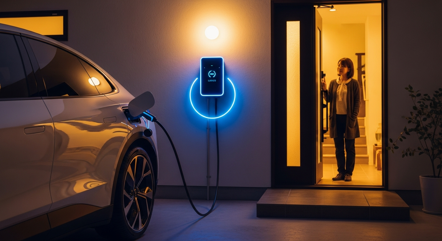 EV充電器の100Vと200Vの違いと充電速度の比較|どちらを選ぶべきか解説