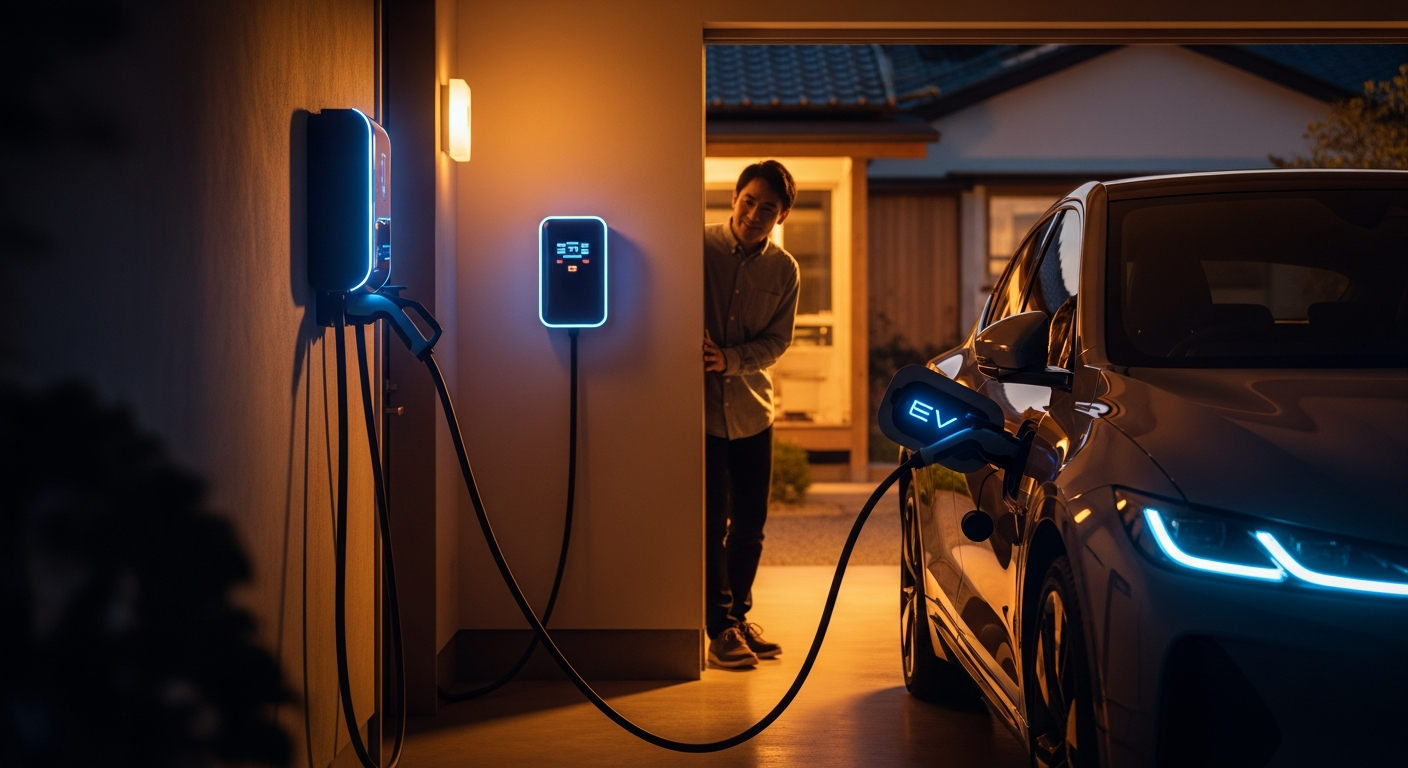 EV充電器×深夜電力で電気代を大幅節約！お得な充電時間帯と設定方法【2026年版】